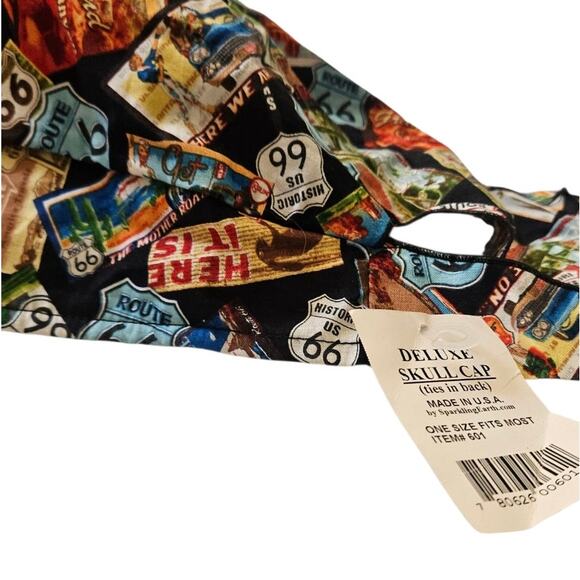 Brand New Route 66 Delux Skull Men's Cap - Picture 4 of 5